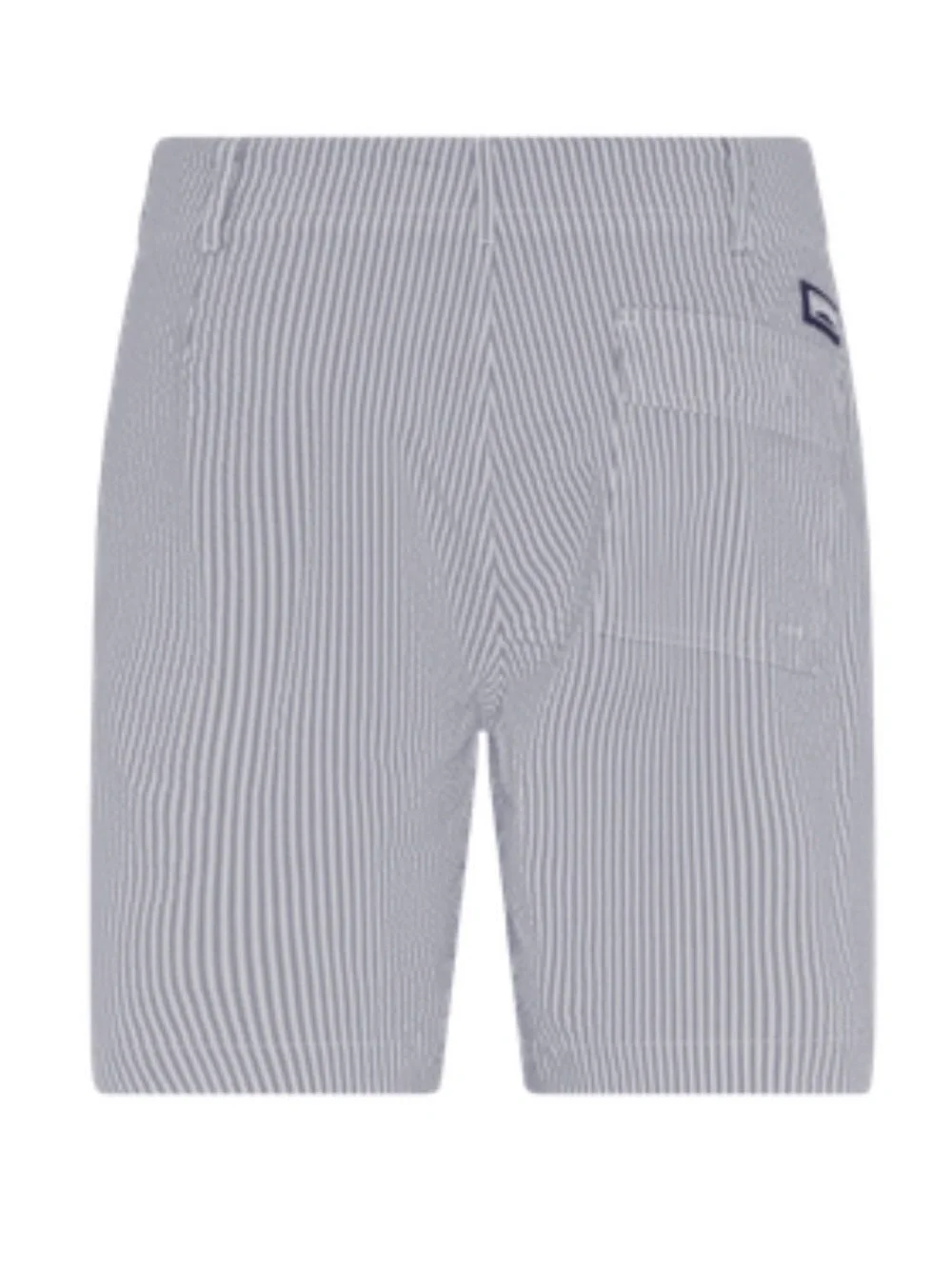 Vilebrequin Men's Seersucker Flat Front Shorts - Blue/White Stripe